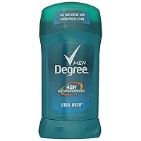 Degree Men Antiperspirant Deodorant Solid, Cool Rush, 2.7 oz (2 pack) (Bundle)