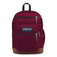 JanSport Cool Backpack with 15-inch Laptop Sleeve, Russet Red - Large Computer Bag Rucksack with 2 Compartments, Ergonomic Straps - Bookbag for Men, Women