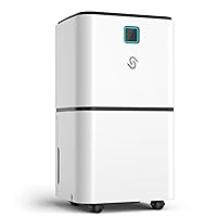 2000 Sq. Ft Dehumidifier for Large Room and Basements, HUMILABS 30 Pints Dehumidifiers with Auto or Manual Drainage, 0.528 Gallon Water Tank with Drain Hose, Intelligent Humidity Control,Auto Defrost