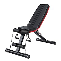 Ativafit Weight Bench Folding Strength Training Bench for Full Body Workout Incline Bench with Quick Folding& Fast Adjustment Decline Home Gym