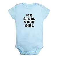 Mr Steal Your Girl Funny Rompers Newborn Baby Bodysuits Infant Jumpsuits Outfits Clothes