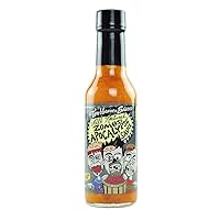 Zombie Apocalypse Ghost Chili Hot Sauce, 5 Fl Oz - All Natural, Vegan, Extract Free, Made in USA, Featured on Hot Ones!