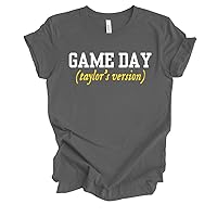 Womens Funny Swift Tshirt Game Day Taylor's Version Kelce Football Short Sleeve Tshirt Graphic Tee