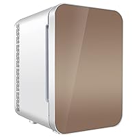 Compact Refrigerator Single Door Mini Fridge with Freezer,Adjustable Mechanical Thermostat with True Freezer 2.5 Cubic Feet,Gold-Dual-Core