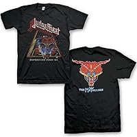 Judas Priest Men's Defenders Vintage Tour T-Shirt Black | Officially Licensed Merchandise
