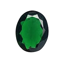 REAL-GEMS Green Amethyst 24.50 Ct Brazilian Amethyst Faceted Oval Cut Green Amethyst Loose Gemstone