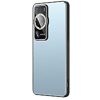 Case for Huawei P60/ P60 Pro, Metal Matte Case, Lens Protection Cover Raised Edge Shockproof Light and Thin Design Phone Case Cover Slim Fit,Blue,P60 Pro
