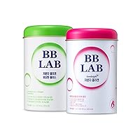 BB LAB Collagen Bundle(Pack of 2) Low-Molecular Collagen Stick Supplement, Marine Collagen, Fish Collagen, Biotin, Vitamin C, Hyaluronic Acid, 12 Probiotics, Fast Absorption, Mix Berry Flavor - 60 Ct