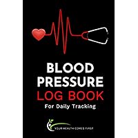 Blood Pressure Log Book for Daily Tracking: Large Print Blood Pressure Log Sheets, Record & Monitor Blood Pressure at Home