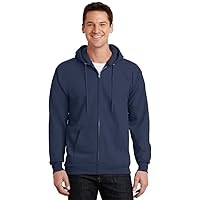 Port & Company Tall Essential Fleece Full-Zip Hooded Sweatshirt. PC90ZHT