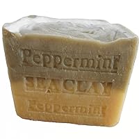 Artisan All Natural Peppermint With Sea Clay Soap Aged 14 oz.