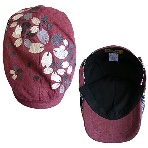[RP44] [Japanese Pattern Embroidery Hunting] Embroidered Japanese Pattern Hat Cherry Blossom Pattern Japanese Pattern Cap Japanese Pattern Embroidery Mesh Cap Tangled Soul Sword Daughter Nishikyu Drawing Value from TARGET