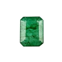 Faceted Green Emerald Loose Gemstone - 6.15 Carat EGL Certified Green Emerald Gemstone for Jewelry AO-100