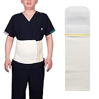 Abdominal Binder 9-inch Wide Belly Band for Abdomen, Lower Waist Support Belt with Latex Free for Abdominal Injuries (S 22-30 inch)
