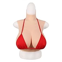 Silicone Breast Silicone Filled D Cup Realistic Breast Enhancer Silicone Breastplates Forms Artificial Breast Breast Silicone for Transgender Mastectomy 1 Asian Yellow
