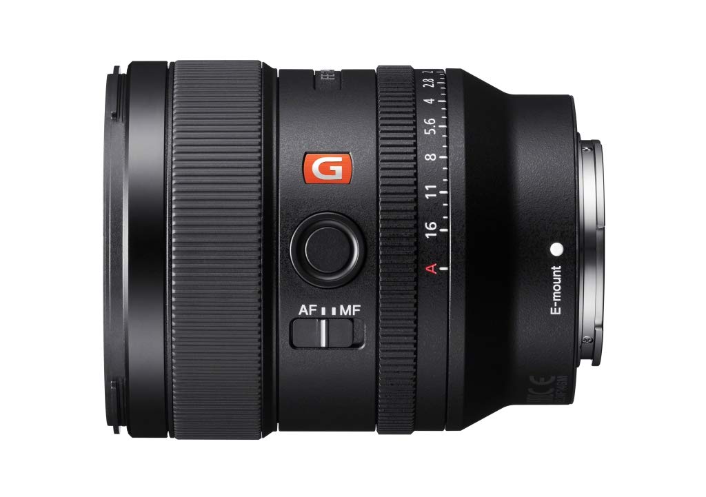 Sony E-mount FE 24mm F1.4 GM Full Frame Wide-angle Prime Lens (SEL24F14GM), Black
