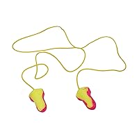 Howard Leight by Honeywell LL-30 Laser Lite Single-Use Earplugs, Corded, 32NRR, Magenta/Yellow - Includ