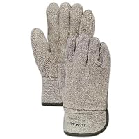 Wells Lamont 644HRL X-Large Brown And White Jomac Extra Heavy Weight Loop-Out Terry Cloth Heat Resistant Gloves With 2 1/2
