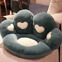 Cute Fluffy Seat Chair Cushion Home Office Chair Backrest Lumbar Pillow Tatami Floor Cushion Puff Children's Sofa Cushion Stool (Color : D) (Blacksoul Eater1)