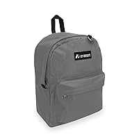 Everest Luggage Classic Backpack, Dark Gray, Large