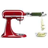 KitchenAid Fruit and Vegetable Spiralizer Attachment Stand Mixer, Polished Aluminum
