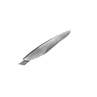 DM0901 Cutlery Fish Bone Tweezers, Culinary Tweezers Ideal for Removing Pin Bones and Feathers from Fish and Poultry, Tapered, Flat Tip, Secure Grip, Stainless Steel Construction,Silver,4 inch