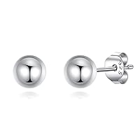 925 Sterling Silver Ball Stud Earrings