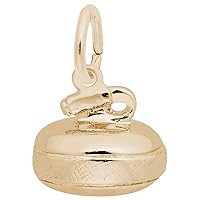 Rembrandt Charms Curling Charm, 10K Yellow Gold
