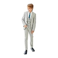 Boys' Two Buttons Suit Three Pieces Notch Lapel School Graduation Occasion Holiday Wedding