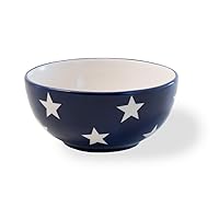Boston International Ceramic Bowl, 6-Inch, Americana Flag Stars
