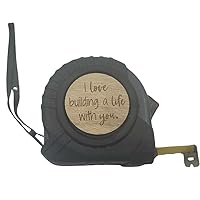 I Love Building a Life with You Tape Measure, Birthday Gifts for Husband from Wife, Boyfriend Gifts, Groom Gifts from Bride on Wedding Day, Wedding Gift for Husband, Future Husband Gifts, Steel Gift