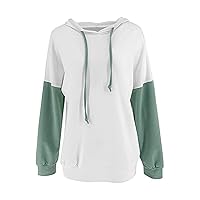 Loose Women's Casual Drawstring Hooded Clothes Lightweight Hoodies Long Sleeve Fall Clothing Sweatshirts