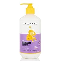 Alaffia Kids Conditioner and Detangler, Lemon Lavender. Gently Conditions and Detangles While Nourishing Hair. Suitable for All Hair Types. Cruelty Free, No Parabens, Vegan. 16 Oz