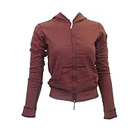 Hard Tail Forever Womens Split Seam Double Zip Hoodie, Long Sleeve Style FW-09