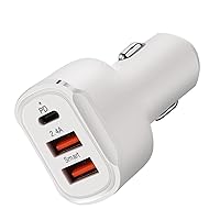 USB PD 30W Type-C Car Charger Fast Charge Adapter for Smartphone