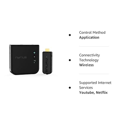 Nyrius Aries Prime Wireless Video HDMI Transmitter & Receiver for Streaming HD 1080p 3D Video & Digital Audio from Laptop, PC, Cable, Netflix, YouTube, PS to HDTV/Projector (NPCS549)
