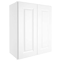 LOVMOR Wall-Mounted Bathroom Cabinet, Medicine Cabinet, Bathroom Cabinet Wall Mounted with Adjustable Shelves & Soft-Close Door, 12