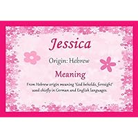 Jessica Personalized Name Meaning Certificate