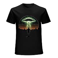 Bigfoot Alien Adventure Tee Men's Vintage Sci-Fi UFO T-Shirt