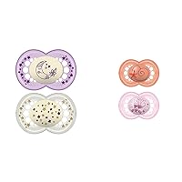 MAM Pacifiers for Breastfed Babies (2+2 Count) 6-16 Months