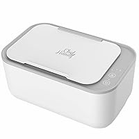 Baby Wipe Warmer, Wipe Warmer and Baby Wet Wipes Dispenser, Smart Precise Temperature Control Large Capacity Evenly Overall Heating Silence, Wipes Warmer for Babies Portable Wipe Warmer (White)