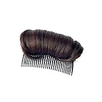 1Pc Womens Hair Bun Invisible False Hair Clip Bump It Up Volume Hair Base Fluffy Princess Styling Increased Hair Pad Styling Insert Tool Increased Hair Accessories (Dark Brown)