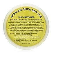 Raw Unrefined Grade A Soft and Smooth Yellow African Shea Butter from Ghana - Amazing quality and consistency - comes in a 16 oz Jar - Total weight approximately 14 oz