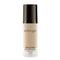 Skin Esteem Organic Liquid Foundation by Antonym Cosmetics Long Lasting Color Correcting Pore Minimizing Buildable Coverage (Nude)