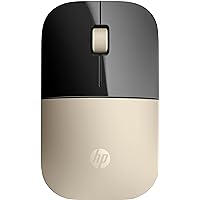 HP 2.4GHz Wireless USB Mouse Z3700 (Matte Gold/Glossy Black), Modern Gold (X7Q43AA#ABL)
