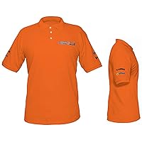 Polo shirt, orange type, for men, size girl