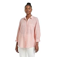 Universal Thread Women's Long Sleeve Boyfriend Fit Linen Button-Down Shirt -