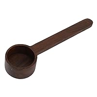 Coffee Measuring Scoop, Wooden Coffee Spoon Measuring for Ground Beans or tea Soup Cooking Mixing Stirrer Kitchen Tools Utensils Home Kitchen Accessories (Long Black Walnut)