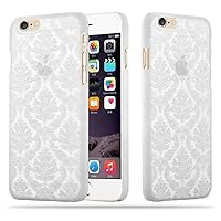 – Mandala Hard Cover Slim Case Works with Apple iPhone 6 / 6S Paisley Henna - Etui Skin Protection Bumper in White-Transparent