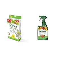NATRIA Codling Moth Pheromone Trap, Ready-to-Use, (1-Pack) with NATRIA Insecticidal Soap Insect Killer and Miticide for Organic Gardening, 24 oz, Ready-to-Use